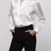 Petite Silk Blouse Ivory