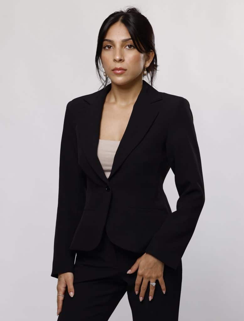 petite fitted blazer